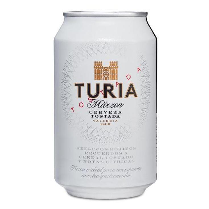 CERVEZA TOSTADA 5,4º TURIA LATA 33 CL