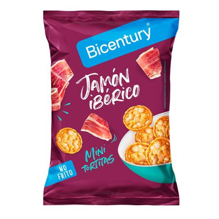 TORTITAS MINI MAIZ JAMON IBERIC BICENTURY BOLSA 70 GR