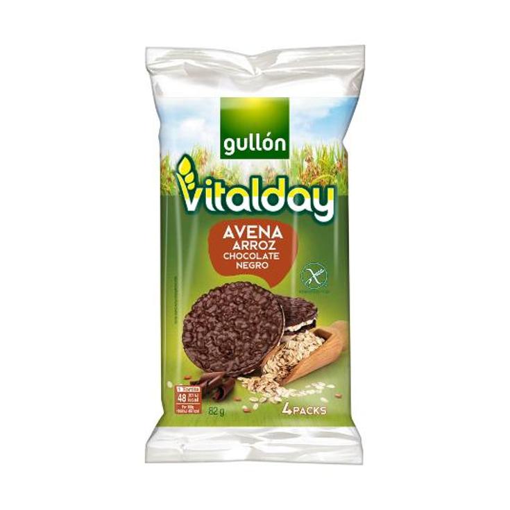 TORTITAS ARROZ,AVENA,CHOCOLATE VITALDAY PQTE 82 GR