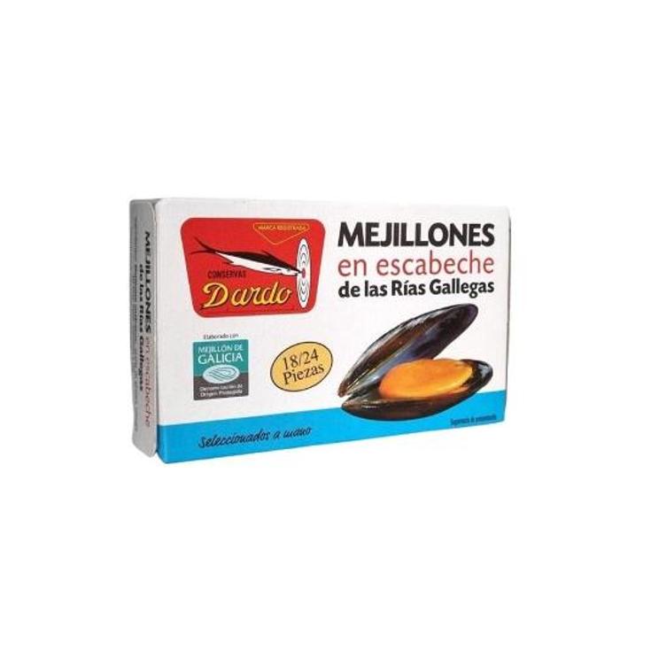 MEJILLONES ESCAB.18/24 RIAS GAL DARDO LATA 70 GR