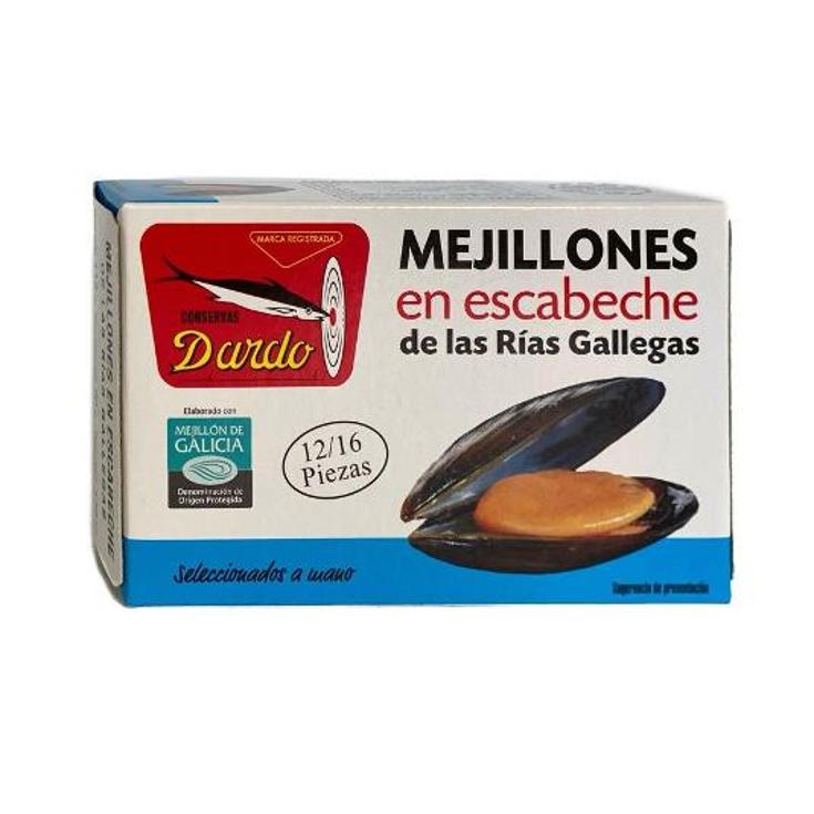 MEJILLONES ESCAB 12/16 RIAS GAL DARDO LATA 70 GR