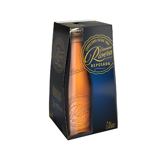 CERVEZA 6º 4X33 REPOSADA RIVERA PACK 132 CL