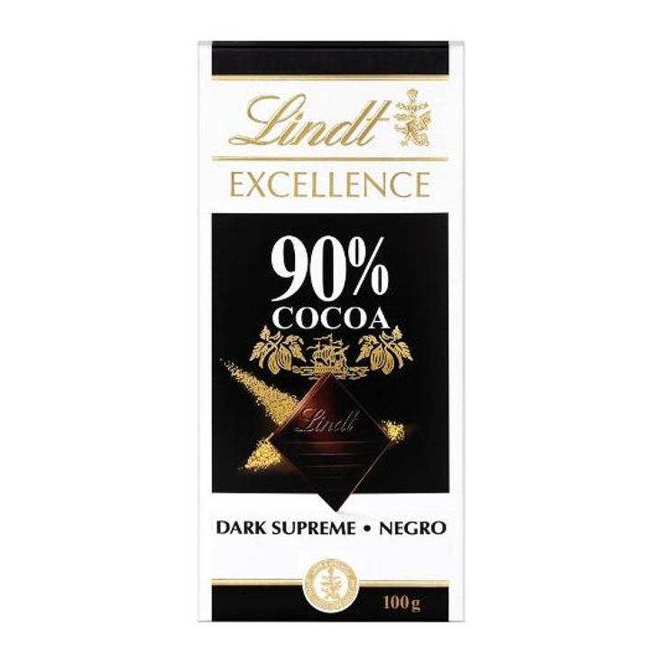 CHOCOLATE 90% CACAO EXCELLENCE LINDT PTLLA 100 GR