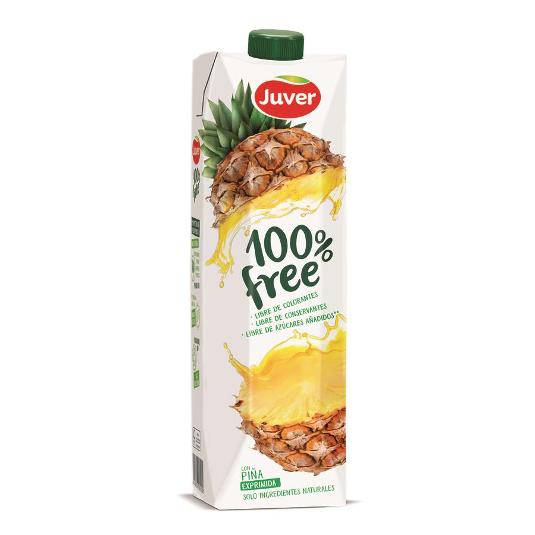 ZUMO EXPR. PIÑA 100% FREE JUVER BRIK 1 LT