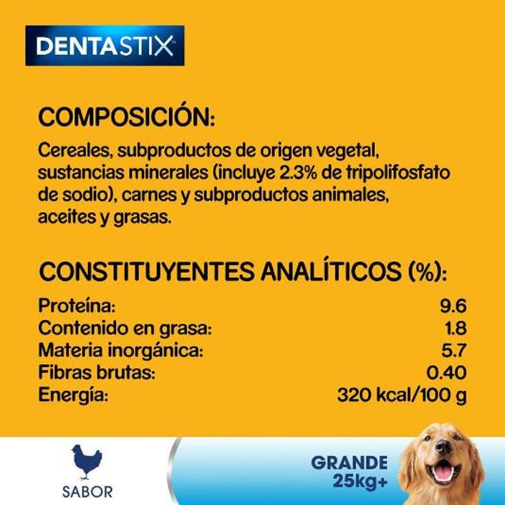 SNACK PERRO DENTASTIX R.GRANDES PEDIGREE BOLSA 270 GR