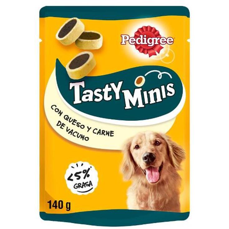 SNACK PERRO TASTY BITES CHEESY PEDIGREE BOLSA 140 GR