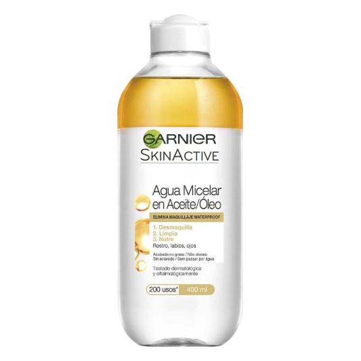 AGUA MICELAR C/ACEITE GARNIER BOTE 400 ML