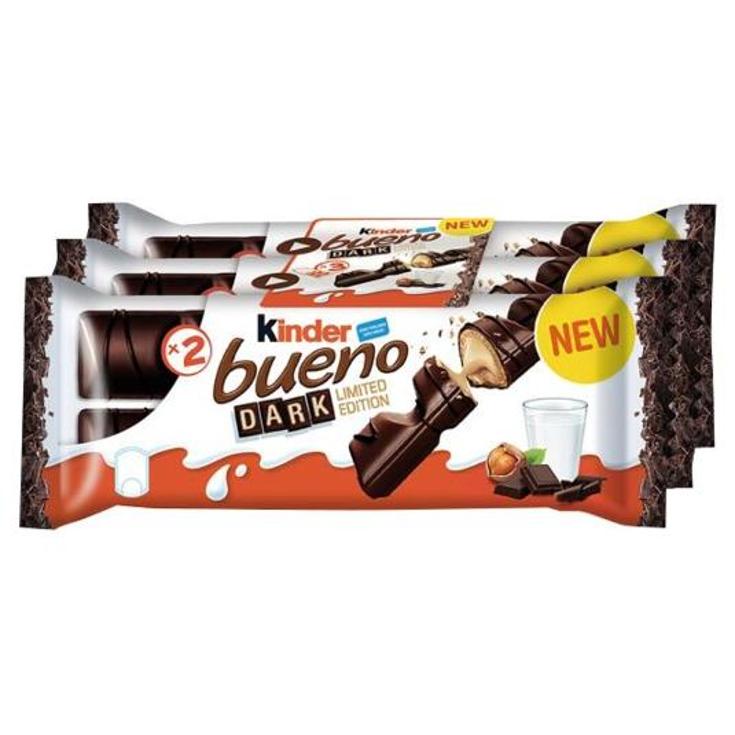 SNACK KINDER BUENO DARK T(2X3). KINDER PQTE 129 GR