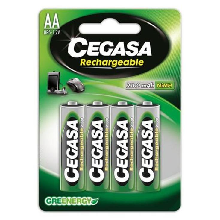 PILAS RECARGABLES HR06(AA) 2100 CEGASA BLIST 4 UD