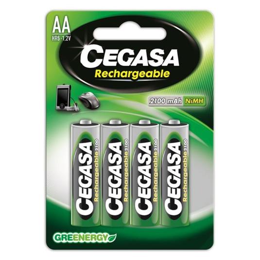 PILAS RECARGABLES HR06(AA) 2100 CEGASA BLIST 4 UD