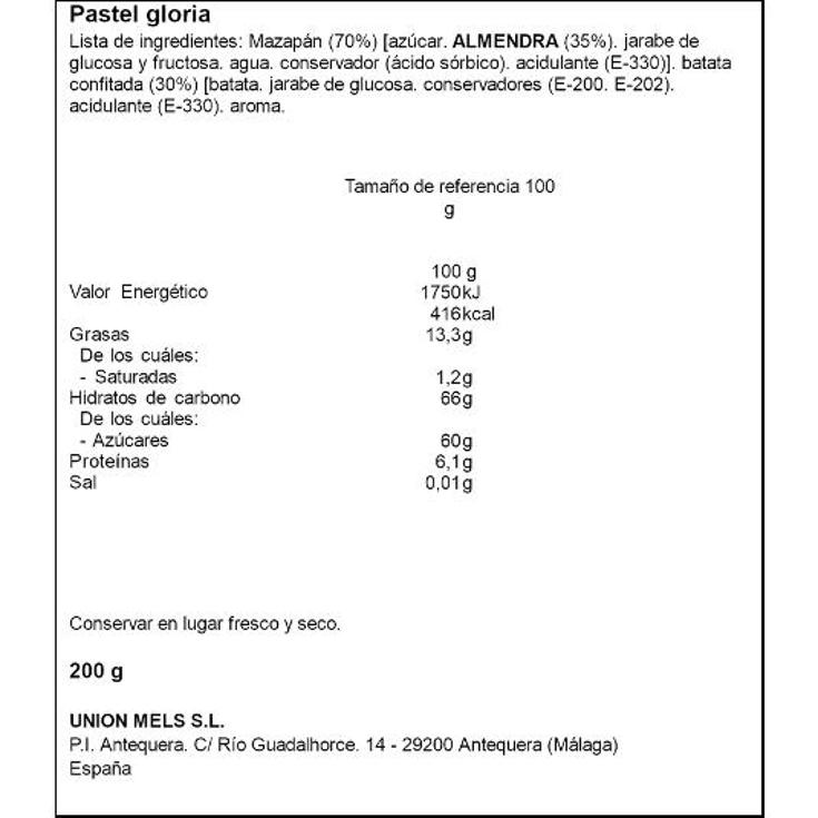 PASTEL GLORIA S.MELERO ESTCH 200 GR