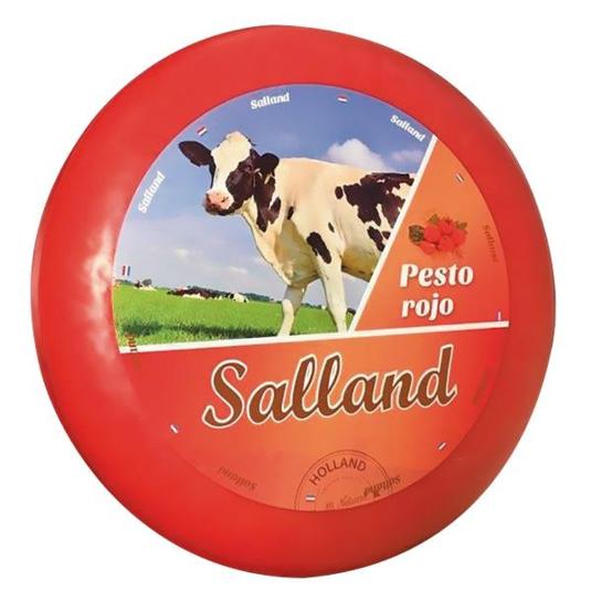 QUESO GOUDA PESTO ROJO 50% SALLAND