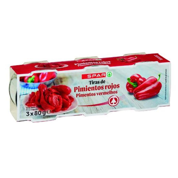 PIMIENTO MORRON TIRAS 3X60GR SPAR PQTE 3 UD