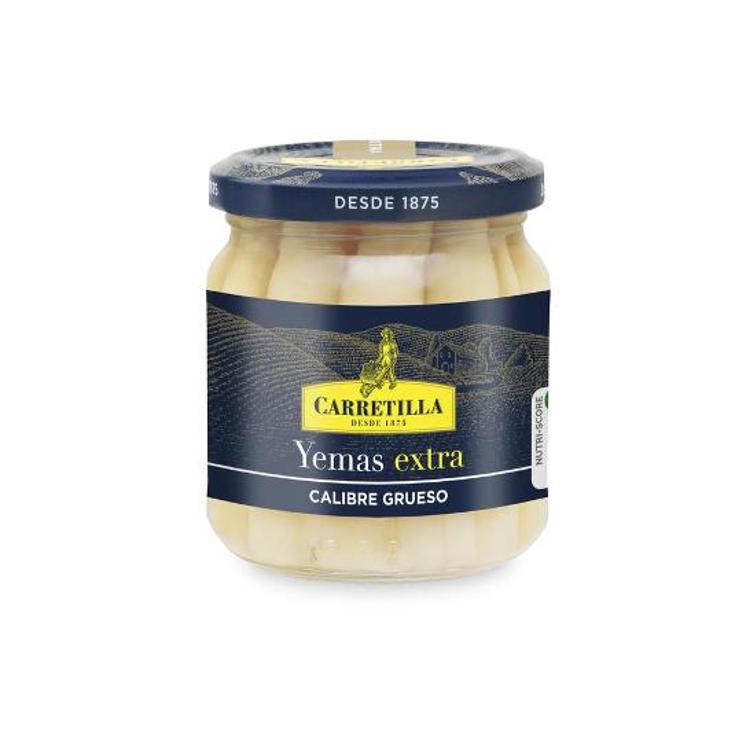 YEMAS ESPARRAGO GRUESAS 8/12 UD CARRETILLA FRASCO 110 GR