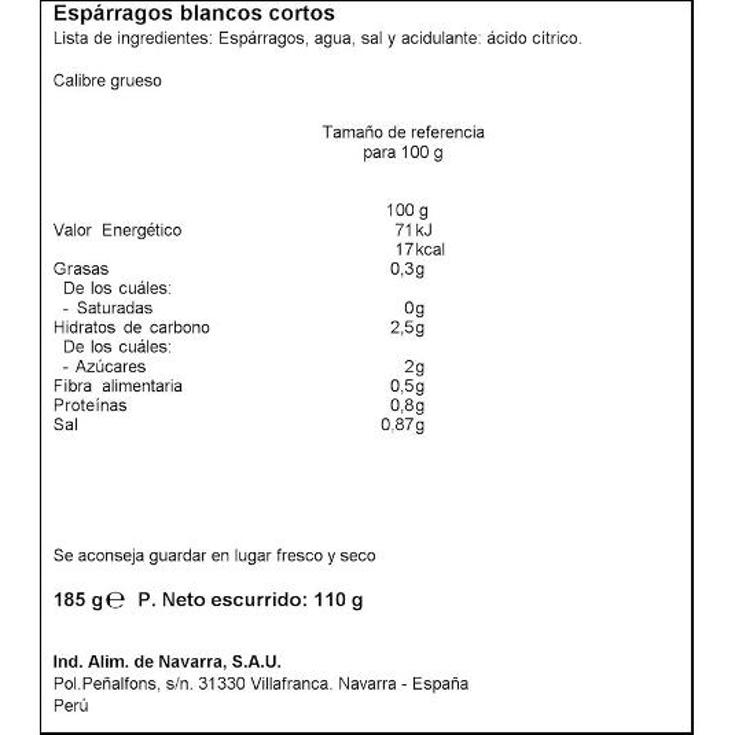 ESPARRAGO GRUESO EXTRA CARRETILLA FRASCO 110 GR