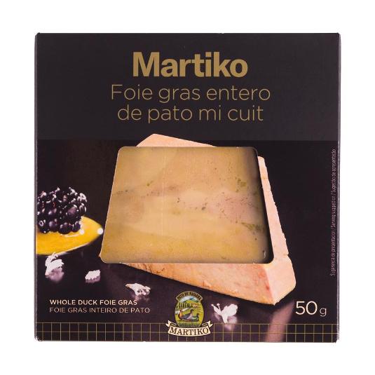 FOIE GRAS ENTERO DE PATO MICUIT MARTIKO PACK 50 GR