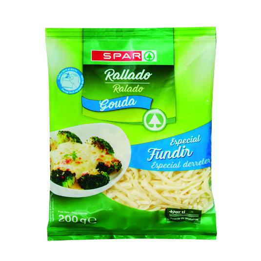 QUESO RALLADO GOUDA SPAR BOLSA 200 GR