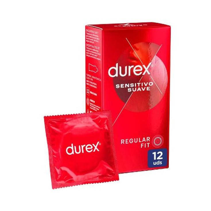 PRESERVATIVOS SENSITIVO SUAVE DUREX CAJA 12 UD