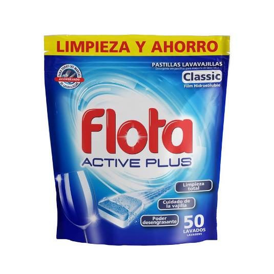 DETERGENTE LAVAVAJ.ACT.PLUS 50 FLOTA PQTE 50 LA