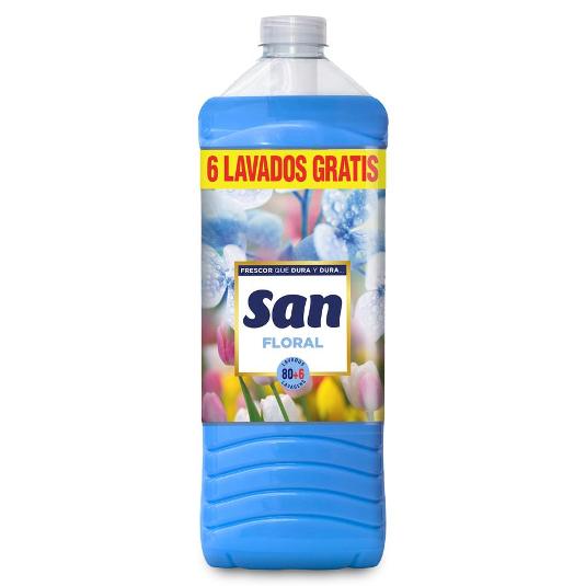 SUAVIZANTE CONC.AZUL FLOR.80+6 SAN BTLLA 86 LA