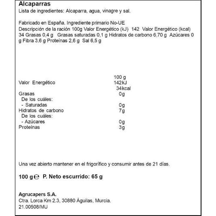 ALCAPARRAS EN VINAGRE DELICIAS FRASCO 60 GR