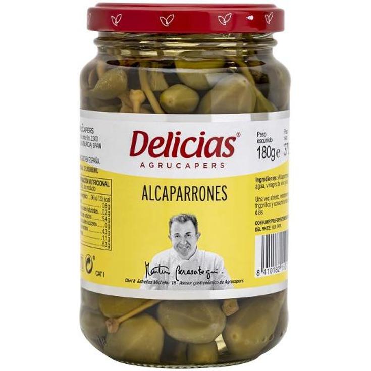 ALCAPARRONES EN VINAGRE DELICIAS FRASCO 180 GR