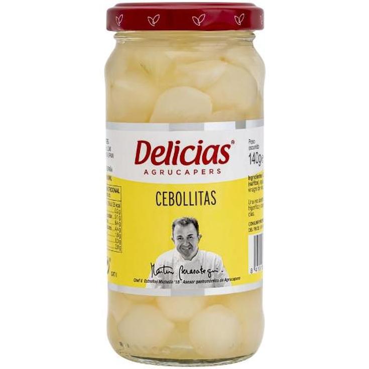 CEBOLLITAS EN VINAGRE DELICIAS FRASCO 140 GR