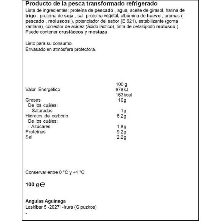 SURIMI GULA DEL NORTE FRESCA AGUINAGA PACK 100 GR