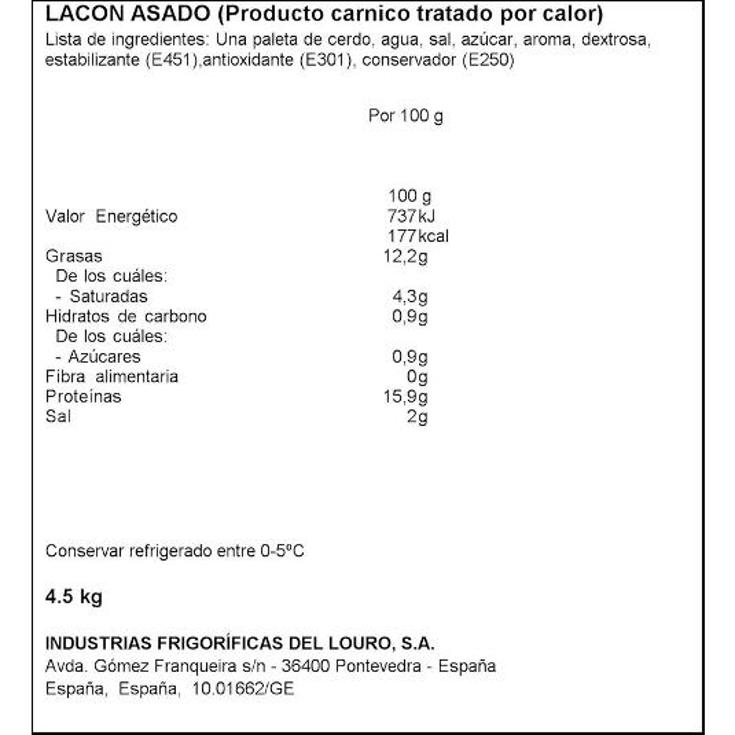 LACON AL HORNO SELECTA LA SELVA