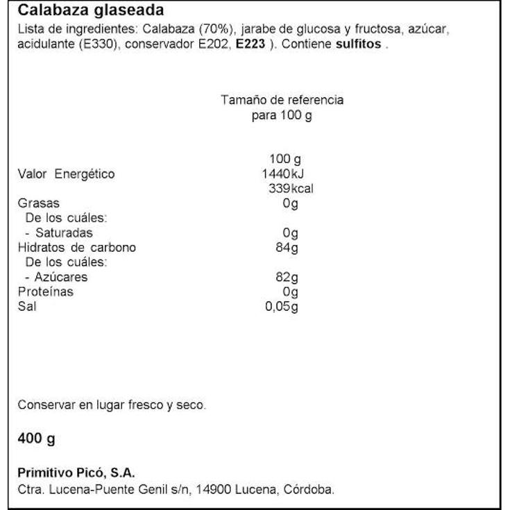 CALABAZA BLANCA PICO ESTCH 400 GR