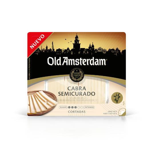 QUESO SEMICURADO CABRA CORTADAS O.AMSTERDAM PQTE 170 GR