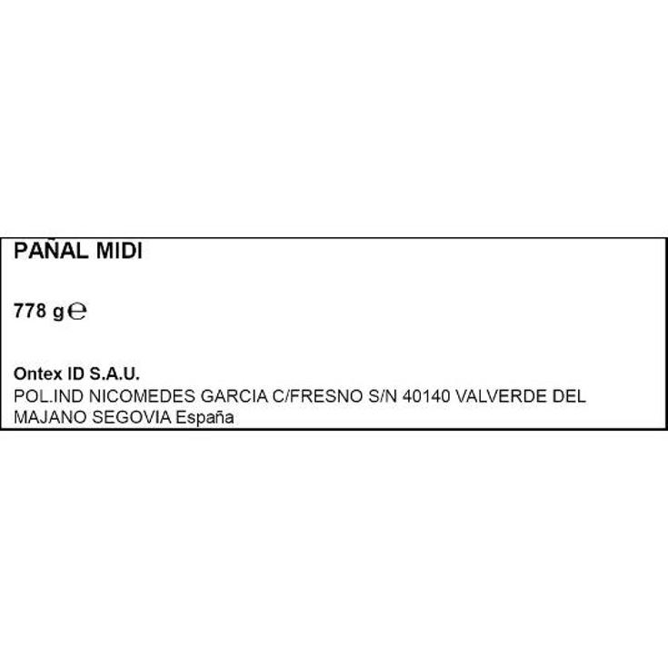 PAÑAL TALLA 3 (4 - 10 KG) PASITOS PQTE 34 UD