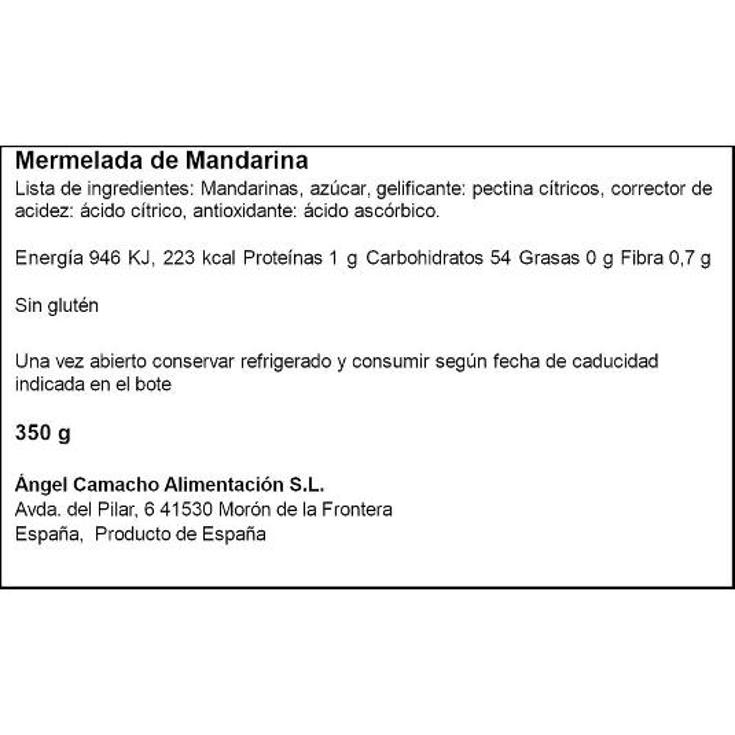 MERMELADA MANDARINA LA VIEJA FAB FRASCO 280 GR