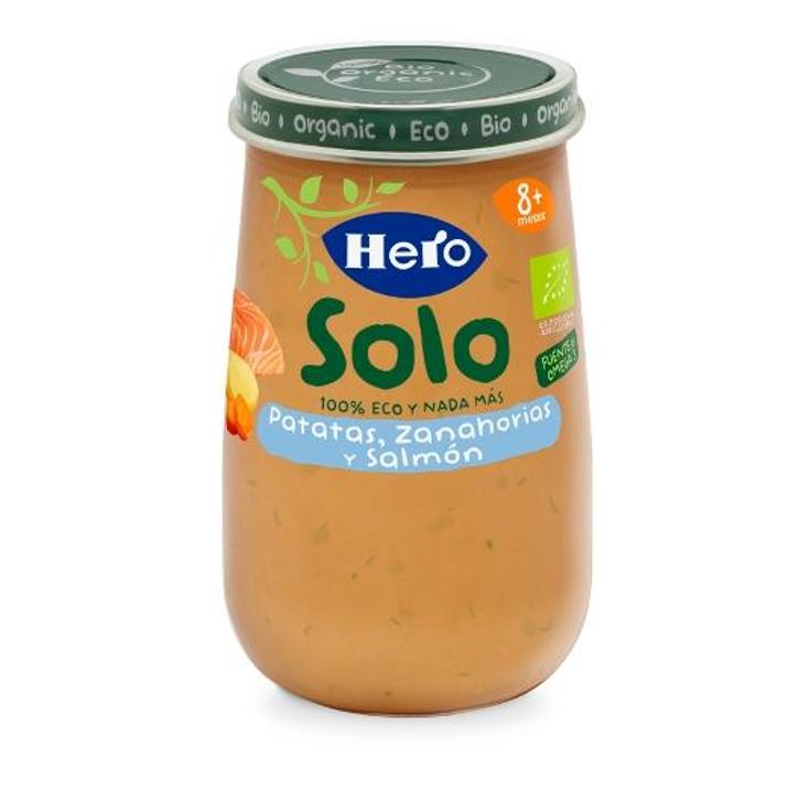BABY ECO ZANAH./SALMON (+8M.) HERO FRASCO 190 GR