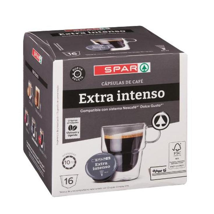 CAFE EXTRA INTENSO CAPSULAS DG SPAR CAJA 16 UD