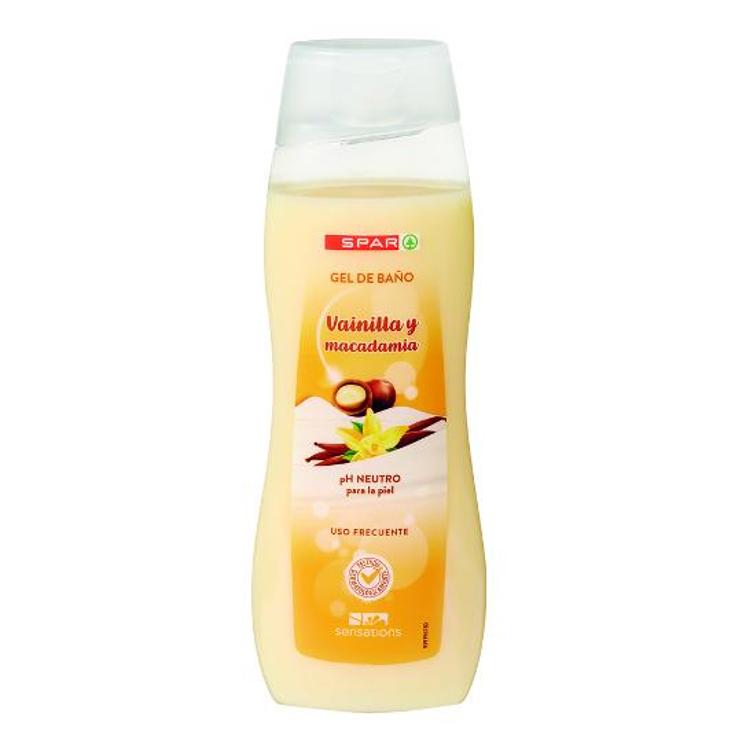 GEL BAÑO VAINILLA Y MACADAMIA SPAR BTLLA 750 ML