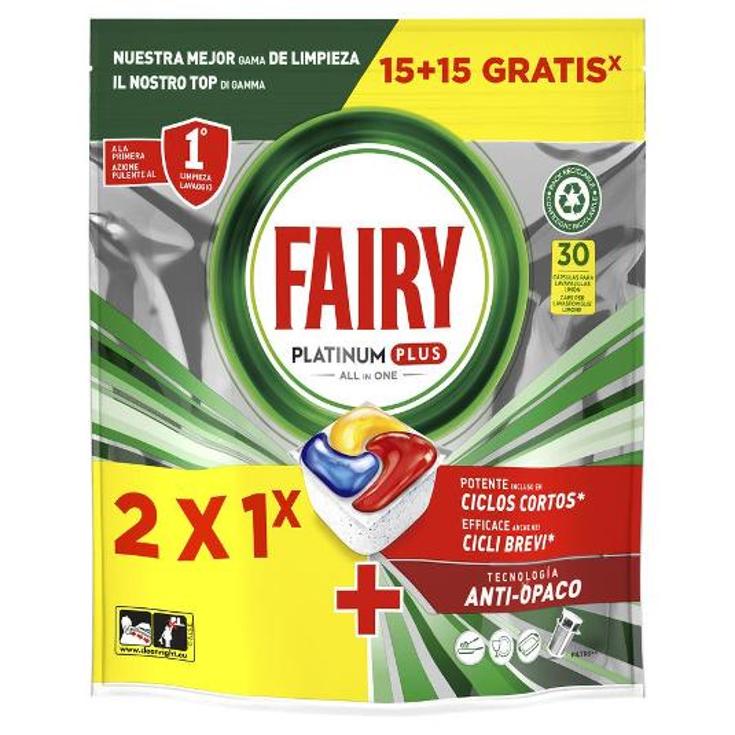 DETERG.LAV.PLATINUM LIMON 15+15 FAIRY BOLSA 30 LA