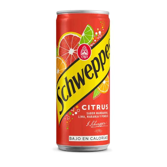 REFRESCO CITRUS ZERO SCHWEPPES LATA 33 CL