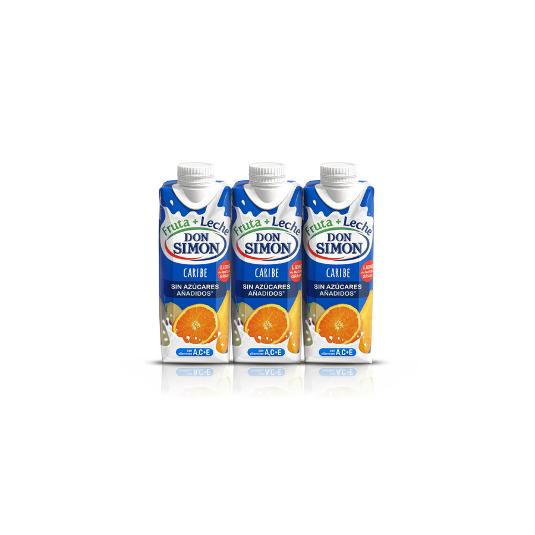 P.FRUTA+LECHE CARIBE S/AZ 3X330 DON SIMON PACK 990 ML