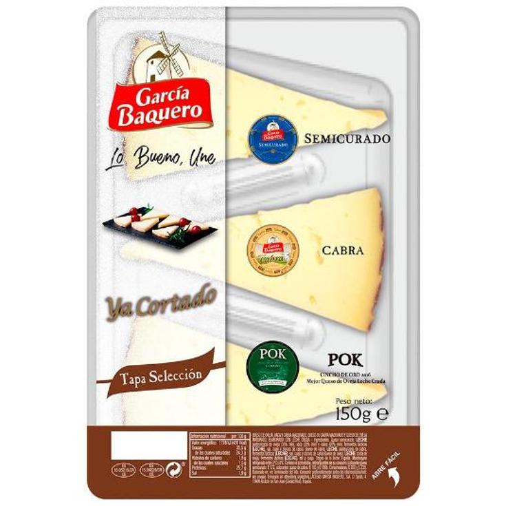 TAPAS QUESOS SELECCION G.BAQUERO UNIDAD 150 GR