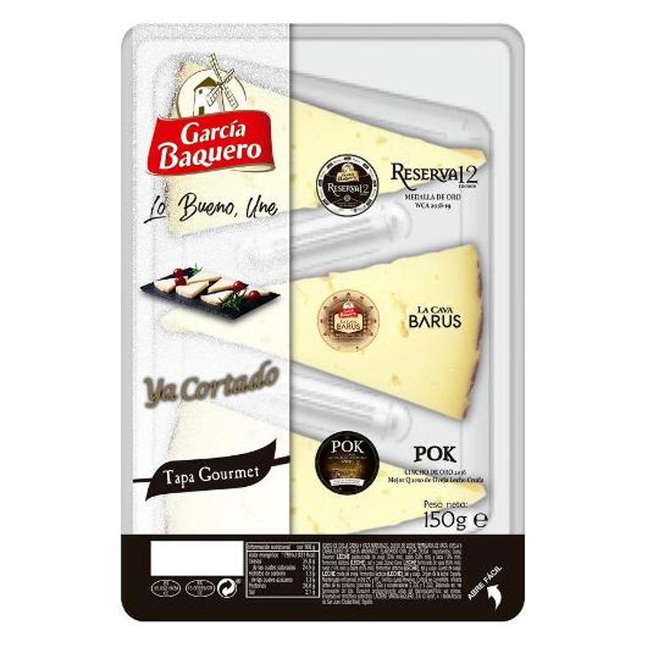 TAPAS QUESO GOURMET G.BAQUERO UNIDAD 150 GR