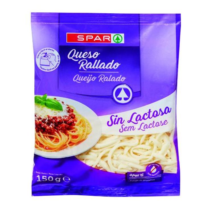QUESO RALLADO SIN LACTOSA SPAR BOLSA 150 GR