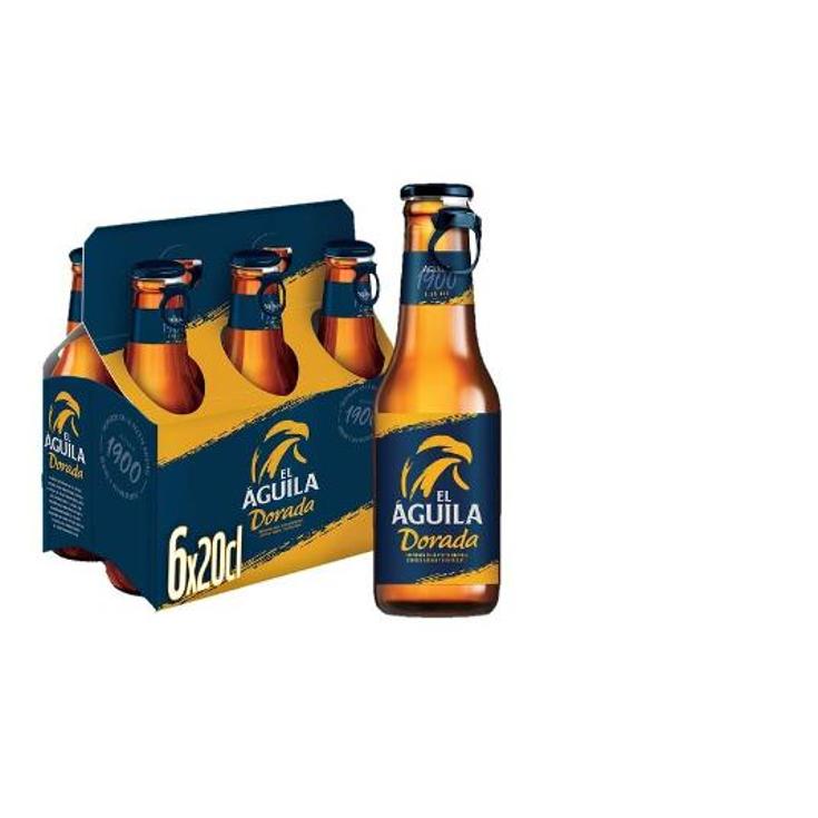 CERVEZA DORADA 5,5º 6X20 CL EL AGUILA PACK 120 CL