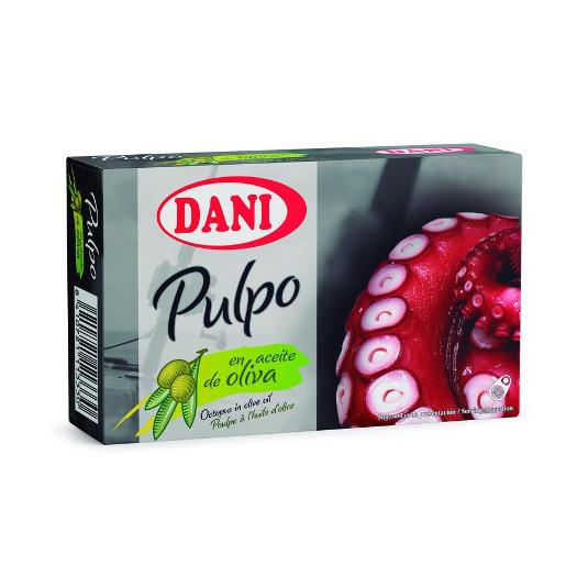 PULPO DE RIA EN ACEITE OLIVA DANI LATA 68 GR