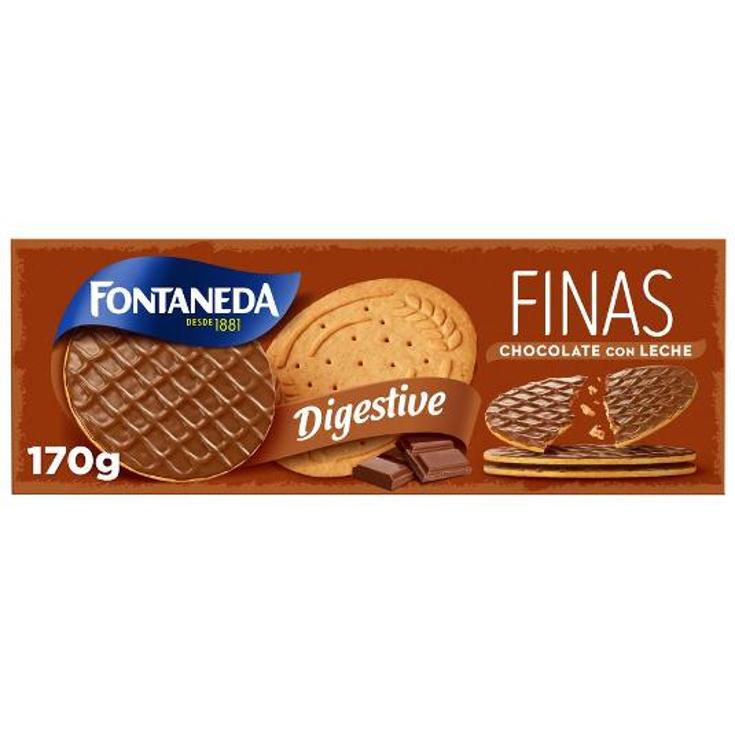 GALLETAS DIG.FINAS CHOCO LECHE FONTANEDA PQTE 170 GR