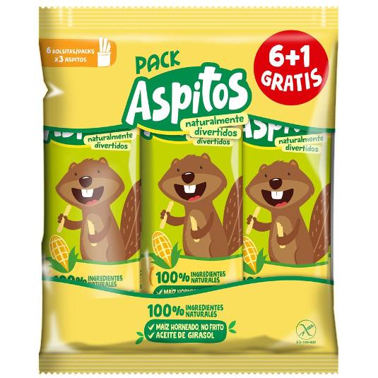 SNACK INFANTIL ASPITOS 6UDS PACK 36 GR