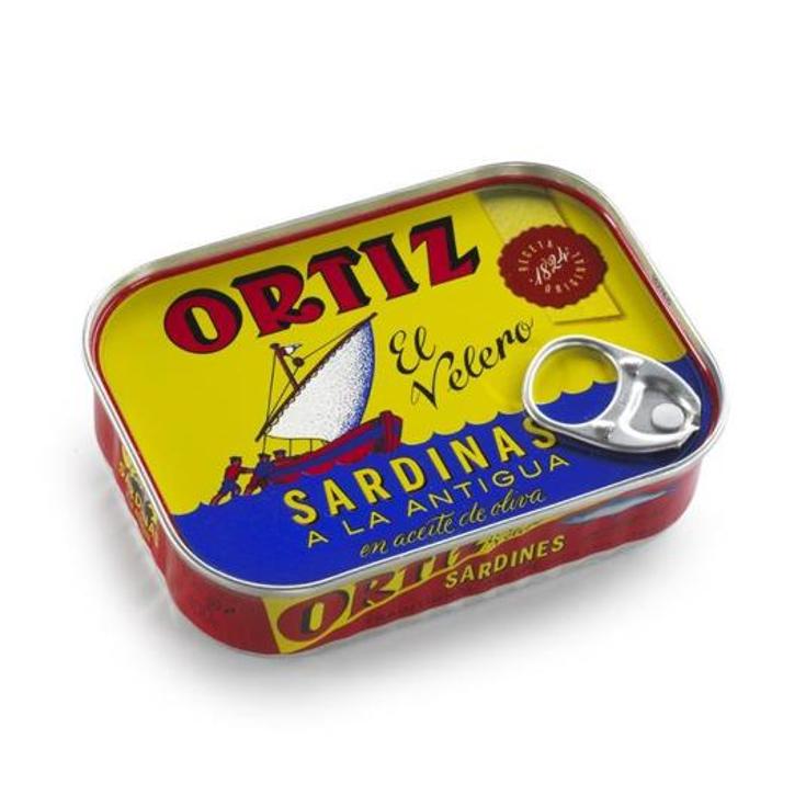 SARDINAS AC.OLIVA A LA ANTIGUA ORTIZ LATA 100 GR