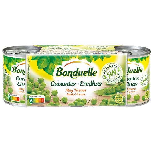 GUISANTE FINO PACK 3X140 GR. BONDUELLE PACK 420 GR