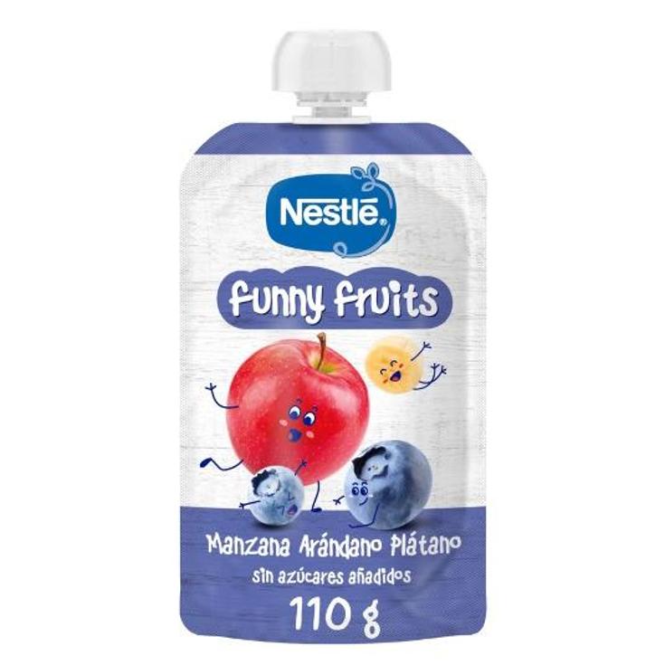 PURÉ FUNNY FRUITS-MAN.ARANDANO NESTLE BOLSA 110 GR