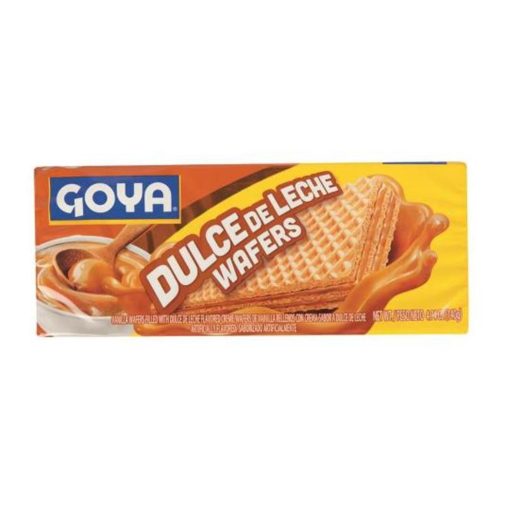 GALLETAS WAFER DULCE LECHE GOYA PQTE 140 GR